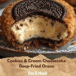 Cookies & Cream Cheesecake Deep-Fried Oreos