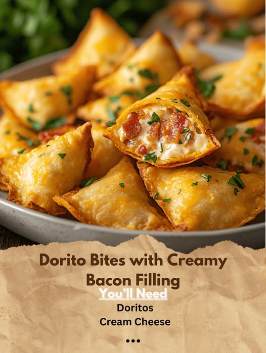 Dorito Bites with Creamy Bacon Filling